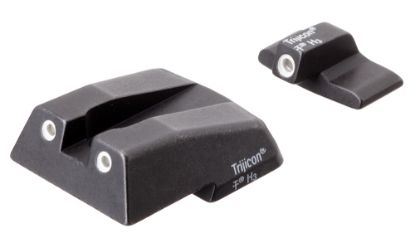 Picture of Trijicon 600282 Bright & Tough Night Sights- H&K Black | Green Tritium White Outline Front Sight Green Tritium White Outline Rear Sight 