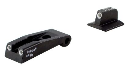 Picture of Trijicon 600590 Bright & Tough Night Sights- Ruger Black | Green Tritium White Outline Front Sight Green Tritium White Outline Rear Sight 