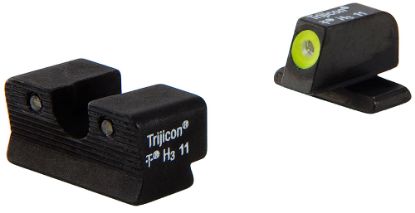 Picture of Trijicon 600578 Hd Night Sights- For Sig Sauer #6 Front/ #8 Rear Black | Green Tritium Yellow Outline Front Sight Green Tritium Black Outline Rear Sight 