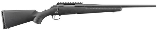 Picture of Ruger 6908 American Compact 243 Win 4+1 18" Matte Black Steel Barrel, Matte Black Picatinny Rail Steel Receiver, Black Fixed Synthetic Stock, Right Hand 