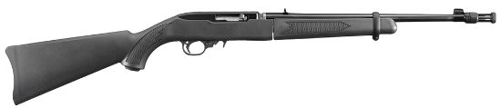 Picture of Ruger 11112 10/22 Takedown 22 Lr 10+1 16.40" Threaded/Flash Suppressor Barrel, Satin Black Alloy Steel, Black Synthetic Stock, Cross-Bolt Manual Safety 