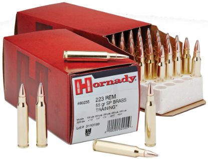 Picture of Hornady 80255 Custom 223 Rem 55 Gr Spire Point 50 Per Box/ 10 Case 