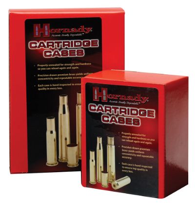 Picture of Hornady 86251 Unprimed Cases Cartridge 25-06 Rem Rifle Brass 