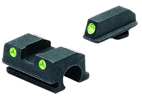 Picture of Meprolight Usa 188013101 Tru-Dot Black | Green Tritium Front Sight Green Tritium Rear Sight Set 