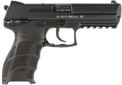 Picture of Hk 81000133 P30ls V3 *Ma Compliant 40 S&W 10+1, 4.45" Black Polygonal Rifled Barrel, Black Serrated/Long Steel Slide, Black Polymer Frame W/Picatinny Rail, Black Finger Grooved Grip, Ambidextrous 