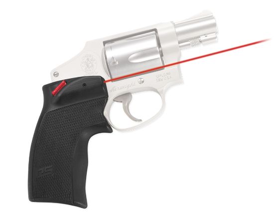 Picture of Crimson Trace 01-5130-1 Accu-Grips Laser Sight Ds-124 Defender Series Black Red Laser Smith & Wesson J-Frame Round Butt-Taurus Small Frame 