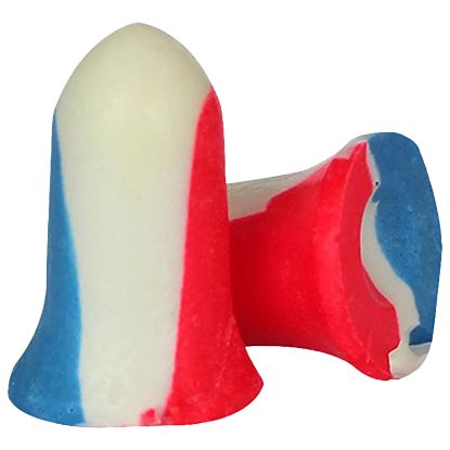 Picture of Howard Leight R01891 Usa Shooters Earplugs Foam 33 Db In The Ear Red/White/Blue Adult 10 Pair 