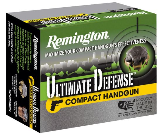 Picture of Remington Ammunition 28967 Ultimate Defense Compact Handgun 45 Acp 230 Gr Brass Jacket Hollow Point 20 Per Box/ 25 Case 