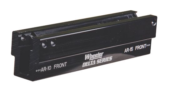 Picture of Wheeler 156888 Delta Series Upper Pic Rail Vise Block Black Aluminum Rifle Ar-15, Ar-10 