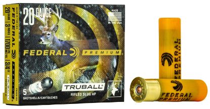 Picture of Federal Pb209rs Premium Vital-Shok Truball 20 Gauge 3" 3/4 Oz Rifled Slug Shot 5 Per Box/ 50 Case 