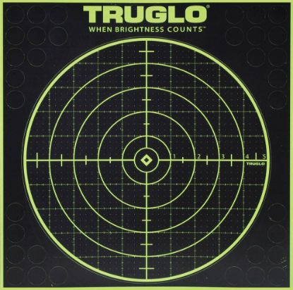 Picture of Truglo Tg10a6 Tru-See Splatter Target Black/Green Self-Adhesive Heavy Paper Universal Fluorescent Green 6 Pack Includes Pasters 