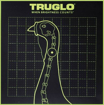Picture of Truglo Tg12a6 Tru-See Turkey Target Black/Green Self-Adhesive Heavy Paper Impact Enhancement Fluorescent Green 6 Pack Includes Pasters 