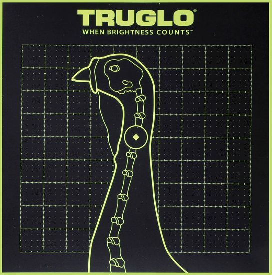 Picture of Truglo Tg12a6 Tru-See Turkey Target Black/Green Self-Adhesive Heavy Paper Impact Enhancement Fluorescent Green 6 Pack Includes Pasters 