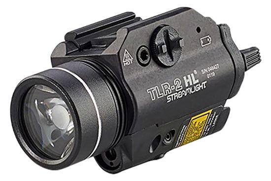 Picture of Streamlight 69261 Tlr-2 Hl Gun Light Black Anodized 1,000 Lumens White Led Red Laser 