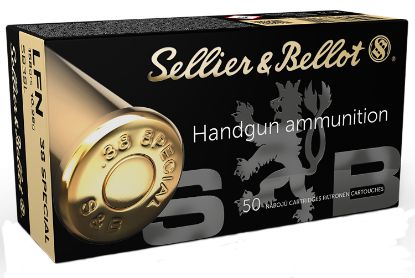 Picture of Sellier & Bellot Sb38l Handgun 38 Special 158 Gr Lead Flat Nose 50 Per Box/ 20 Case 