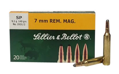 Picture of Sellier & Bellot Sb7b Rifle 7Mm Rem Mag 140 Gr Soft Point 20 Per Box/ 20 Case 