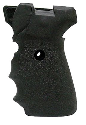 Picture of Hogue 31000 Rubber Grip Black Rubber With Finger Grooves For Sig P239 