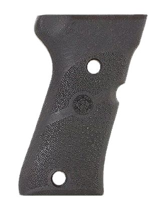 Picture of Hogue 93010 Grip Panels Cobblestone Black Rubber For Beretta 92 Compact 