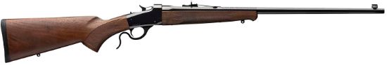 Picture of Winchester Guns 524100104 Model 1885 Low Wall Hunter 22 Wmr 1Rd 24" Octagon Barrel Brushed Polish Blued Rec Satin Walnut Fixed Pistol Grip Stock Right Hand (Full Size) 