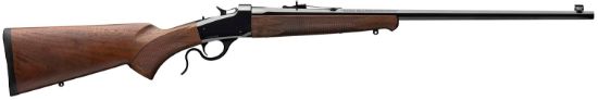 Picture of Winchester Guns 524100170 Model 1885 Low Wall Hunter 17 Hmr 1Rd 24" Octagon Barrel Brushed Polish Blued Rec Satin Walnut Fixed Pistol Grip Stock Right Hand (Full Size) 