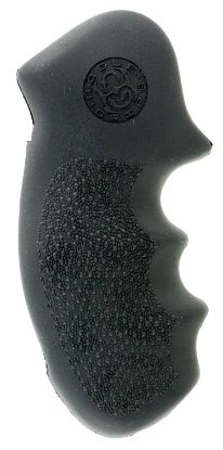 Picture of Hogue 19000 Monogrip Black Rubber With Finger Grooves For S&W K, L Frame With Round Butt 