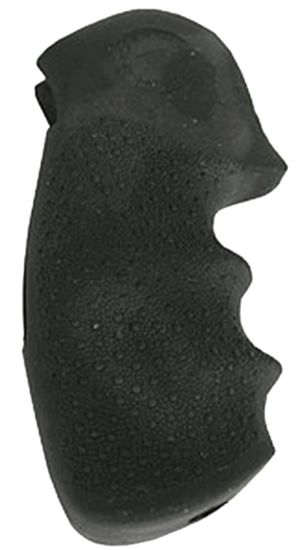 Picture of Hogue 25000 Monogrip Finger Grooves Black Rubber Fits S&W N Frame With Round Butt 