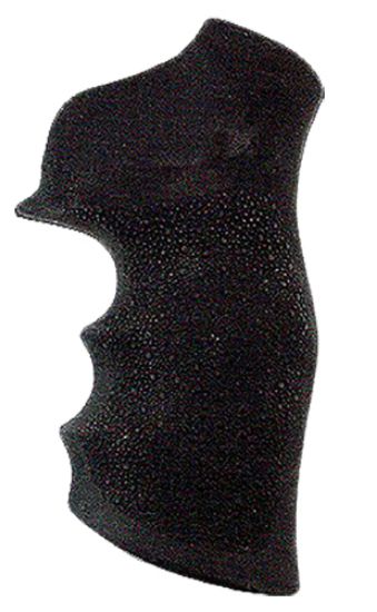 Picture of Hogue 80000 Monogrip Finger Grooves Black Rubber Fits Ruger Gp100/Super Redhawk 