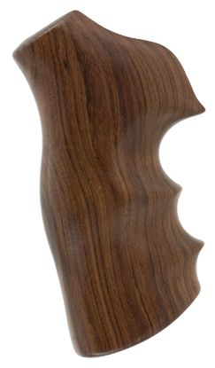 Picture of Hogue 80300 Fancy Hardwood Brown Pau Ferro Hardwood With Finger Grooves For Ruger Gp100, Super Redhawk 