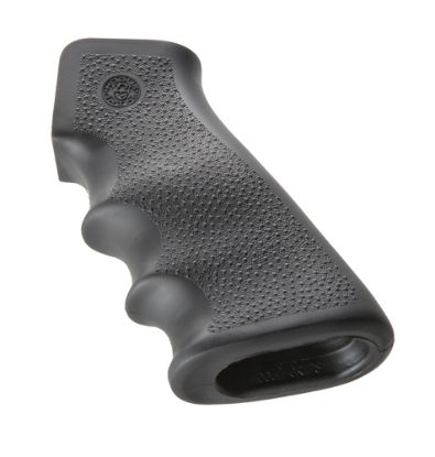 Picture of Hogue 15000 Overmolded Grip Black Rubber With Finger Grooves For Ar-15, M16 