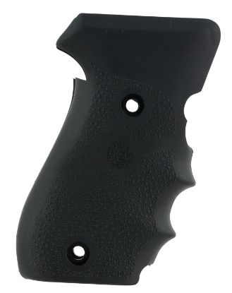 Picture of Hogue 20000 Overmolded Grip Cobblestone Black Rubber With Finger Grooves For Sig P220 