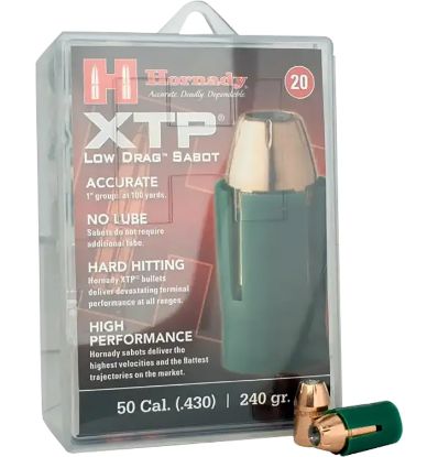 Picture of Hornady 6720 Xtp 50 Cal Sabot Xtp Hollow Point 240 Gr 20 Per Box/ 10 Case 