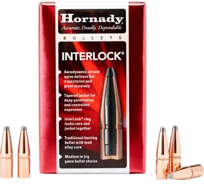 Picture of Hornady 3040 Interlock 30 Cal .308 165 Gr Soft Point 100 Per Box/ 15 Case 