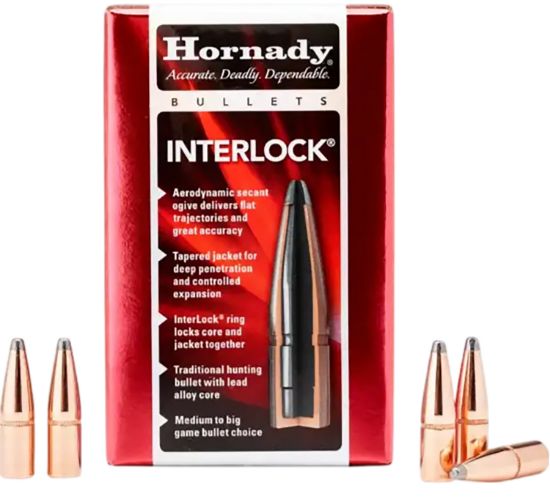 Picture of Hornady 3040 Interlock 30 Cal .308 165 Gr Soft Point 100 Per Box/ 15 Case 