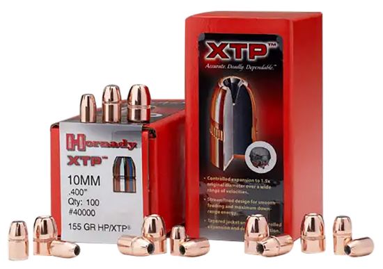 Picture of Hornady 35750 Xtp 38 Cal .357 158 Gr Hollow Point 100 Per Box/ 25 Case 