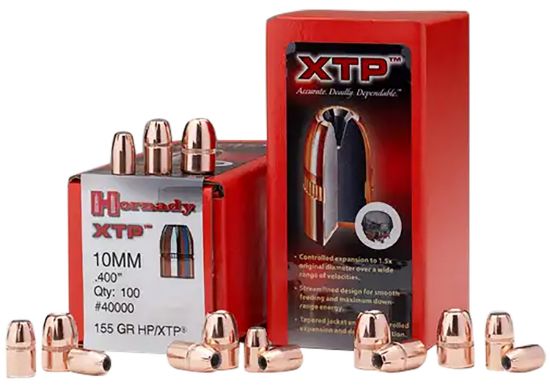 Picture of Hornady 40060 Xtp 10Mm Auto .400 200 Gr Hollow Point Xtp 100 Per Box/ 15 Case 