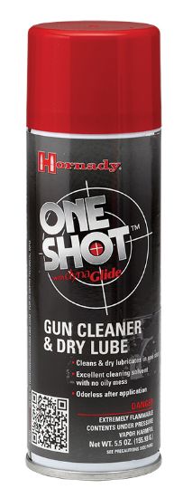 Picture of Hornady 9990 One Shot Gun Cleaner & Lube Against Corrosion & Lubricates 5 Oz Aerosol 