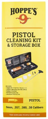 Picture of Hoppe's Pco38 Pistol Cleaning Kit 38 / 357 / 9Mm Cal Includes Storage Box 