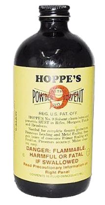 Picture of Hoppe's 916 No. 9 Bore Cleaner Removes Carbon Powder & Lead Fouling Child Proof Cap 1 Pint (16 Oz.) Bottle 10 Per Pack 