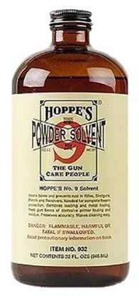 Picture of Hoppe's 932 No. 9 Bore Cleaner Removes Carbon Powder & Lead Fouling Child Proof Cap 1 Quart (32 Oz.) Bottle 