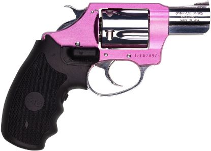 Picture of Charter Arms 53832 Undercover Lite Chic Lady Small 38 Special 5 Shot 2" High Polished Stainless Steel Barrel & Cylinder, Pink Aluminum Frame W/Black Crimson Trace Laser Grip, Exposed Hammer 