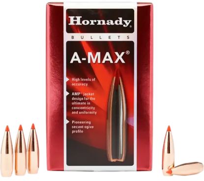 Picture of Hornady 30502 A-Max 30 Cal .308 168 Gr A Max 100 Per Box/ 15 Case 