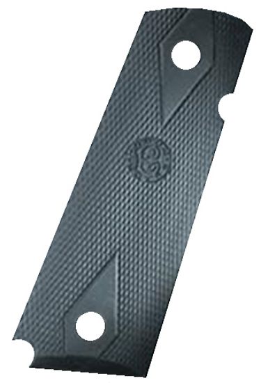 Picture of Hogue 45010 Overmolded Grip Panels Black Rubber For 1911 Government 