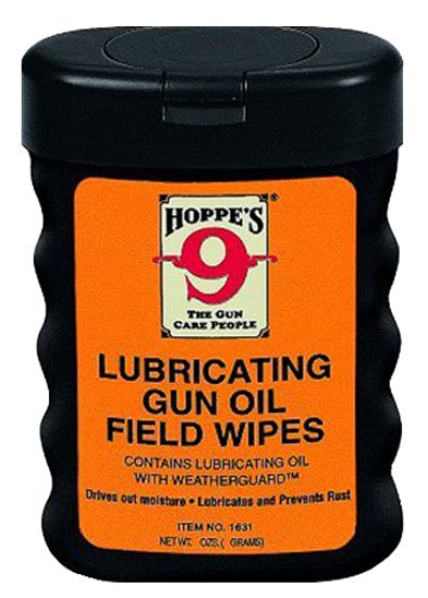 Picture of Hoppe's 1631 Lubricating Gun Oil Field Wipes Pre-Moistened With Hoppe's No. 9 Oil 3" X 5" 50 Count 