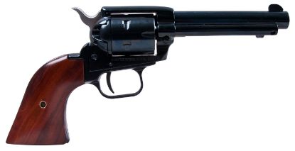 Picture of Heritage Mfg Rr22mb4 Rough Rider 22 Lr 22 Wmr 6 Shot, 4.75" Black Steel Barrel, Black Zinc Alloy Frame, Black Cylinder, Cocobolo Grip, Hammer/Thumb Safety, Exposed Hammer 