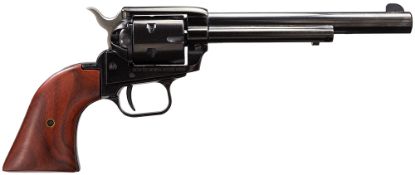 Picture of Heritage Mfg Rr22mb6 Rough Rider 22 Lr 22 Wmr 6 Shot, 6.50" Black Steel Barrel, Black Zinc Alloy Frame, Black Cylinder, Cocobolo Grip, Hammer/Thumb Safety, Exposed Hammer 