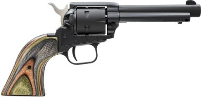 Picture of Heritage Mfg Rr22mbs4 Rough Rider 22 Lr 22 Wmr 6 Shot 4.75" Black Satin Barrel, Cylinder & Frame, Camo Laminate Grips 