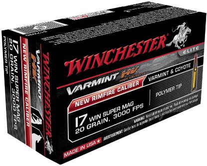 Picture of Winchester Ammo S17w20 Varmint Hv 17 Wsm 20 Gr Polymer Tip 50 Per Box/ 10 Case 