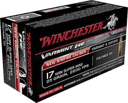 Picture of Winchester Ammo S17w25 Varmint He 17 Wsm 25 Gr Polymer Tip 50 Per Box/ 10 Case 