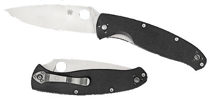 Picture of Spyderco C142gp Resilience 4.20" Folding Drop Point Plain 8Cr13mov Ss Blade Black G10 Handle Includes Pocket Clip 