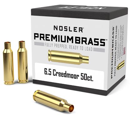 Picture of Nosler 44824 Premium Brass Unprimed Cases 6.5 Creedmoor Rifle Brass/ 50 Per Box 